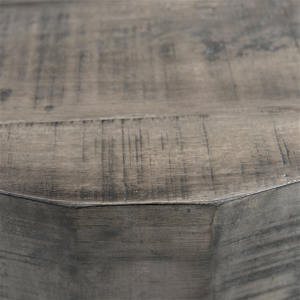 Worldwide Home Furnishings End table - 22-in x 24-in - Wood - Gray