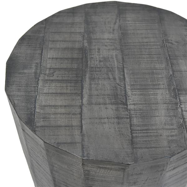 Worldwide Home Furnishings End table - 22-in x 24-in - Wood - Gray