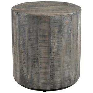Worldwide Home Furnishings End table - 22-in x 24-in - Wood - Gray