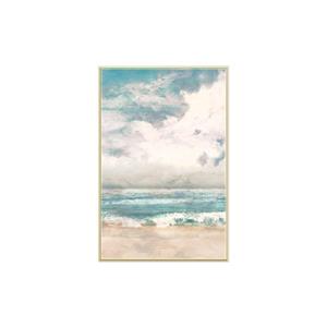 Stella.B Decor PROVIDENCE 2 Ocean - Framed Canvas Champaign Frame - 20-in x30-in