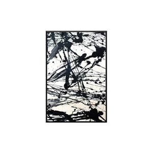 Stella.B Decor STRIADE 2 Framed Canvas with Black Frame - 24-in x 36-in