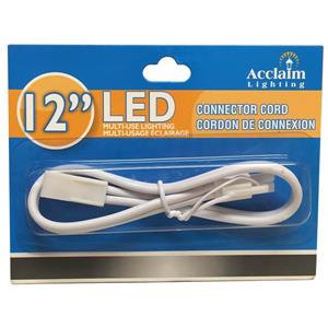 Cordon de connexion DEL d'Acclaim Lighting, 12 po, blanc