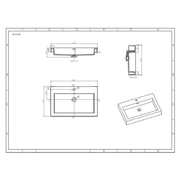 GEF Rosalie 30-in White Single Sink Bathroom Vanity Set with White Acrylic Top and Medicine Cabinet