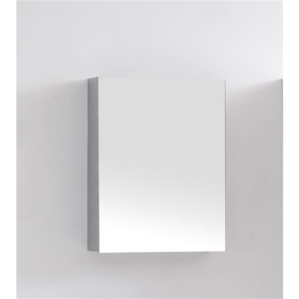GEF Rosalie 20-in White Single Sink Bathroom Vanity Set with White Acrylic Top and Medicine Cabinet