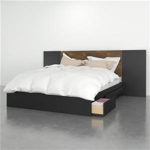 Nexera Queen Bedroom Set - 3 Pieces - Truffle