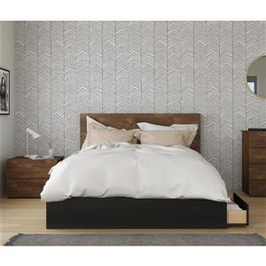 Nexera Bogota Queen Bedroom Set - 3 Pieces - Truffle
