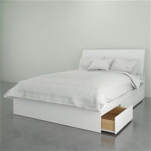 Nexera Contemporary Full Bedroom Set - 2 Pieces - White