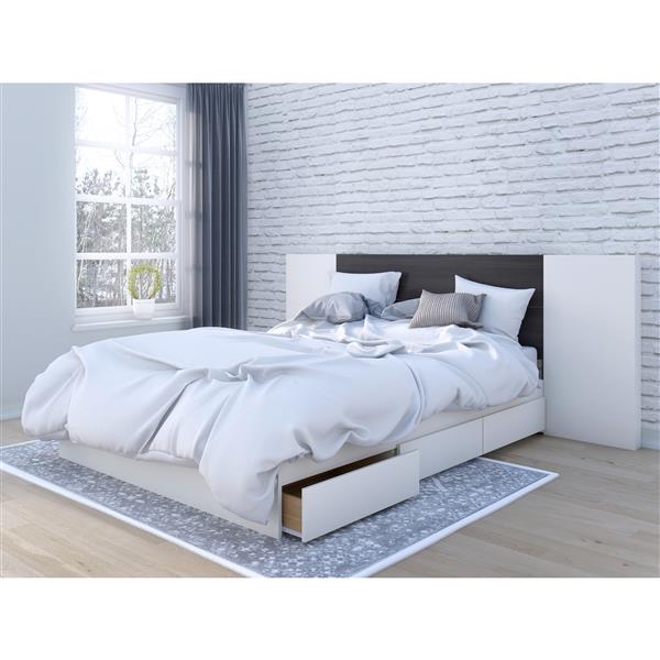 Nexera Queen Bedroom Set - 3 Pieces - Ebony