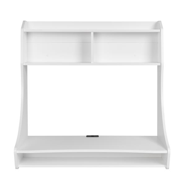 Prepac Compact Hanging Desk White 38 In W X 37 75 In H X 19 75 In D Wehw 0902 1 Rona