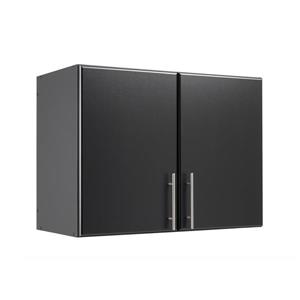 Armoire murale Elite 2 portes empilable, noir,  32 pox24 pox16 po