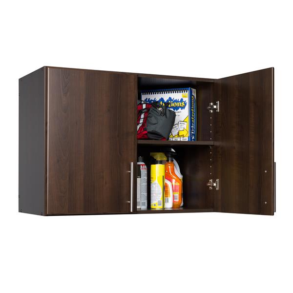 Armoire murale Elite 2 portes empilable, expresso, 32 pox24 po