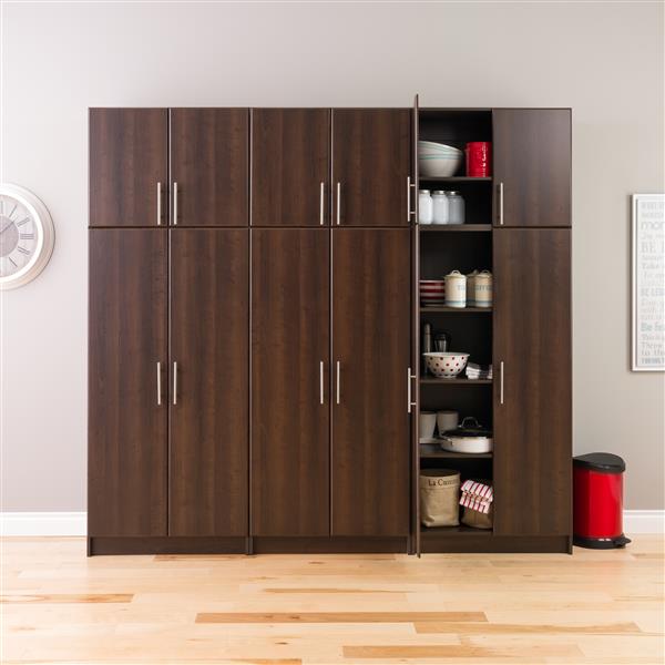 Armoire murale Elite 2 portes empilable, expresso, 32 pox24 po