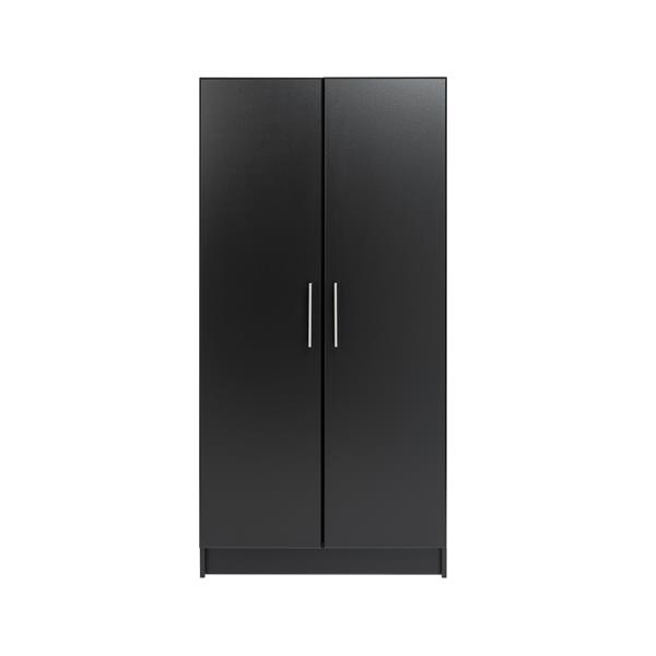 Prepac Elite Wardrobe Cabinet - Black - 32-in W x 65-in H x 20-in D