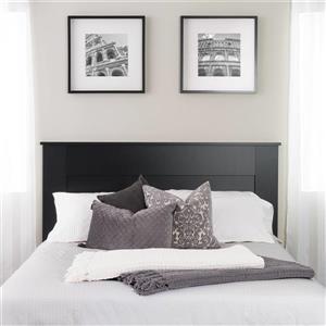 Prepac Queen Flat Panel Headboard, Black