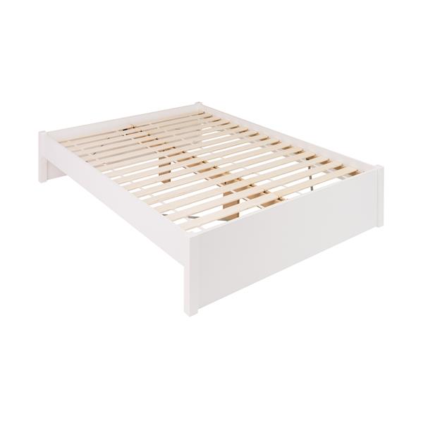 Prepac Select 4-Post Platform Bed - White - Queen
