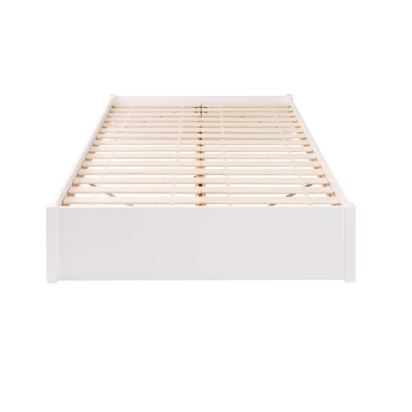 Prepac Select 4-Post Platform Bed - White - Queen