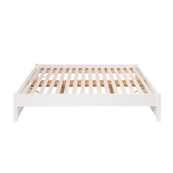 Prepac Select 4-Post Platform Bed - White - Queen