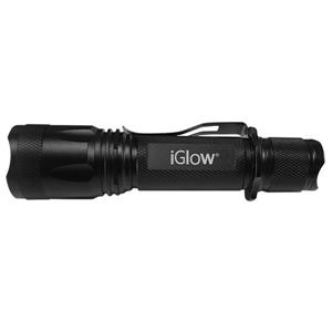 iGlow Tactical Rechargeable Flashlight - 5.7" - Black