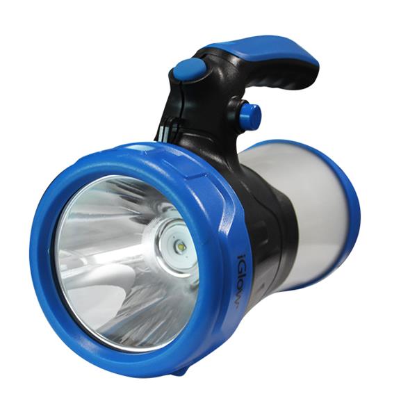 Lampe de travail iGlow rechargeable, batteries ou USB, bleu