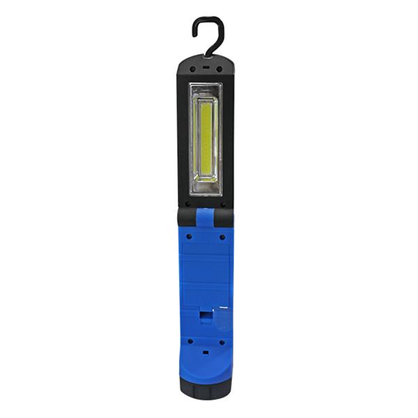 Lampe de travail iGlow avec ampoule DEL, 5.5 po, noir/bleu