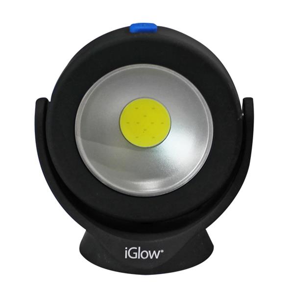 Lampe iGlow de travaux d'urgence, 3,3 po x 3,7 po, noir