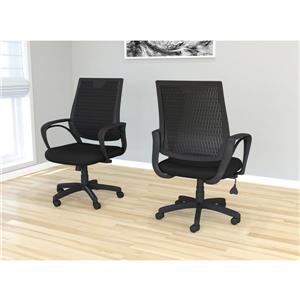 Safdie & Co. Office Chair Mesh Multi Position - Black - 37-41-in