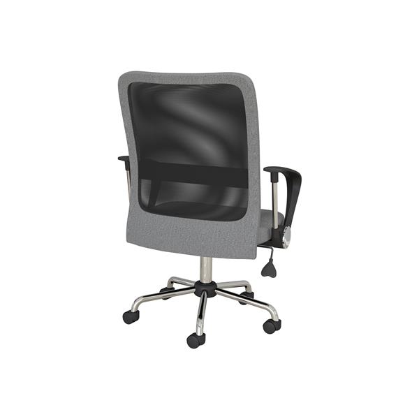 Safdie & Co. Office Chair Microfiber Mesh Multi Position - Grey and Black
