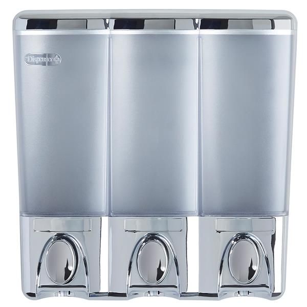 Better Living CLEAR CHOICE Soap Dispenser - Chrome - 3 compartments