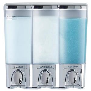 Better Living CLEAR CHOICE Soap Dispenser - Chrome - 3 compartments
