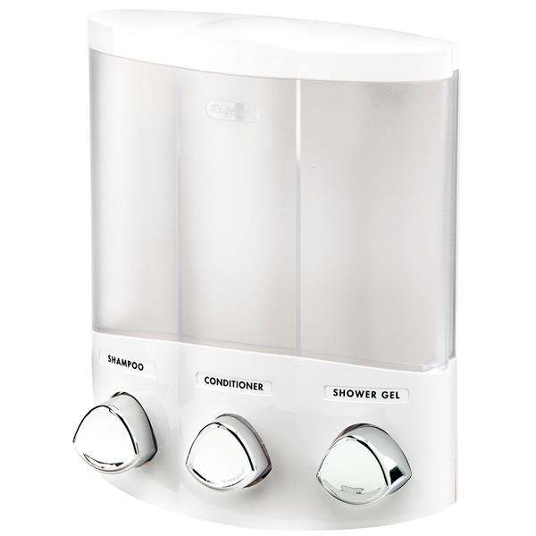 Better Living TRIO 7-in x 3.75-in x 8.75-in White Soap Dispenser