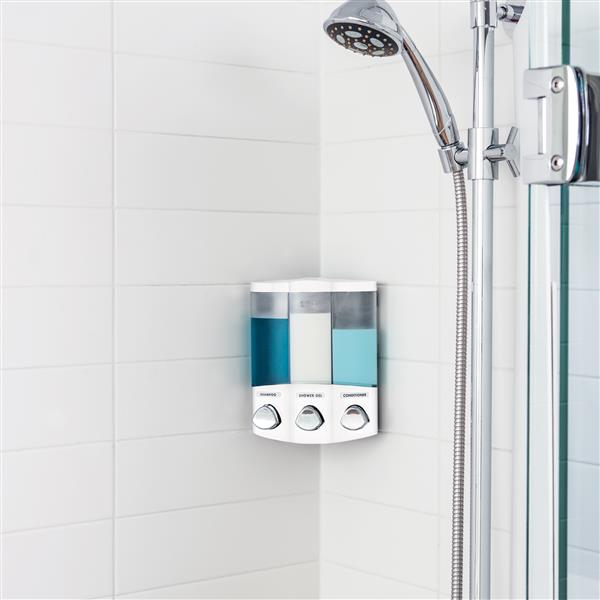 Better Living TRIO Soap Dispenser - White - 7-in x 3.75-in x 8.75-in