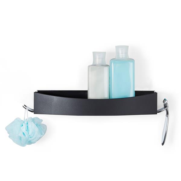 Tablette reversible pour la douche CLEVER, Blanc, 14"