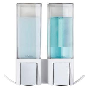 Better Living CLEVER Double Shower Soap Dispenser - White - 2 x 480 ml