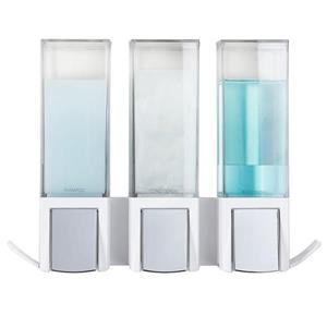 Better Living CLEVER Triple Shower Soap Dispenser - White - 3 x 480 ml