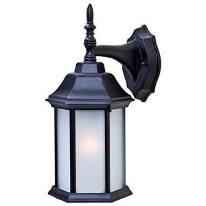 Acclaim Lighting Craftsman 2 1-Light Wall Mount Lantern - 6.25-in x 13-in - Black