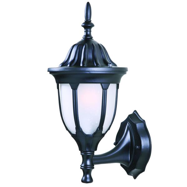 Acclaim Lighting Suffolk 1-Light Wall Mount Lantern - 6.75-in x 15-in - Black