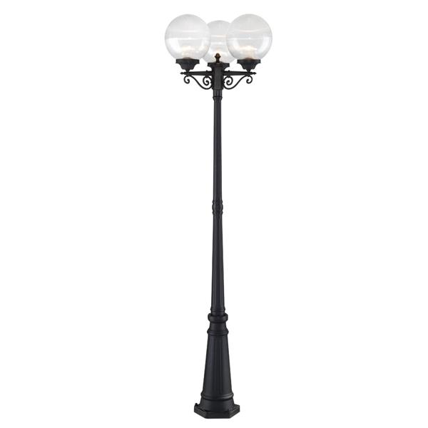 Acclaim Lighting Havana 3-Light Post-Mount Lantern - 85.25-in - Black
