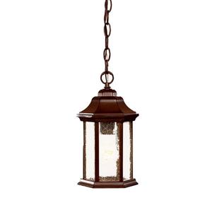 Acclaim Lighting Madison 1-Light Hanging Lantern - 12" - Walnut