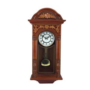 Horloge murale Bedford, 12,75" x 27,5", bois, chêne