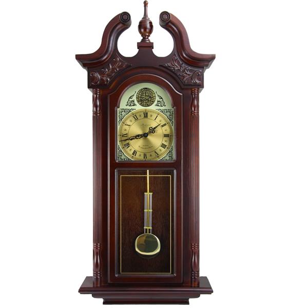 Bedford Clock Collection Horloge Murale Bedford 17 25 X 38 Bois Merisier 84897093m Rona