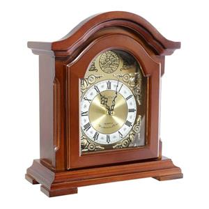 Pendule de cheminée Bedford, 9,7", bois, chêne rouge