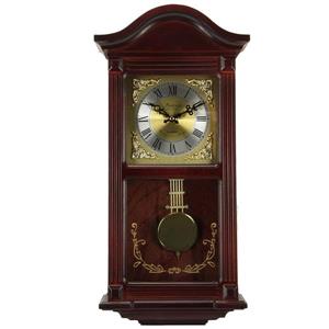 Horloge Murale Bedford, 10,75" x 22", bois, chêne acajou