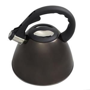 Bouilloire à thé Clarendon, acier inoxydable, noir argenté