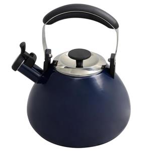 Mr. Coffee Marlowe Whistling Tea Kettle - 2.8 L - Steel - Dark Blue