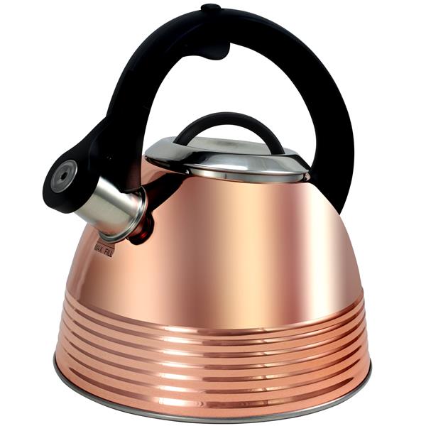 hamilton beach glass 1.7 liter copper plated kettle