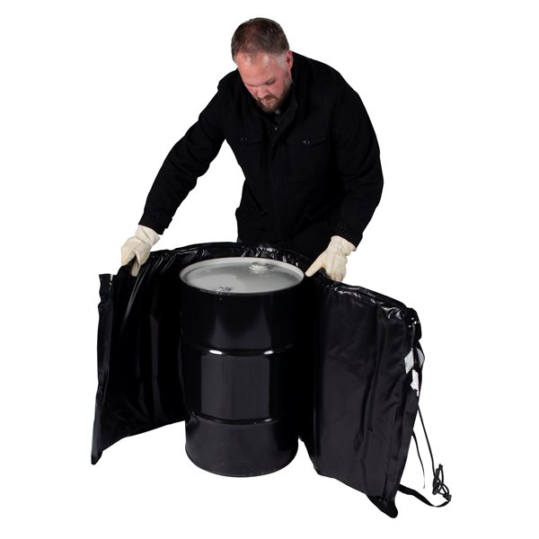 Powerblanket Insulated 15-Gallon PRO Model Drum & Barrel Heater - Max Temp 63C/145F, 120V