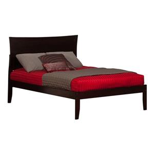 Atlantic Furniture Metro Full Platform Bed with Open Footboard - Espresso