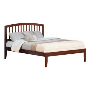 Richmond King Platform Bed with Open Footboard - Walnut