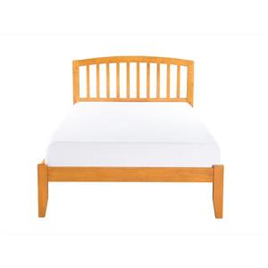 Atlantic Furniture Richmond Queen Platform Bed with Open Footboard - Caramel