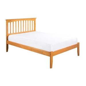 Atlantic Furniture Mission Full Platform Bed with Open Footboard - Caramel